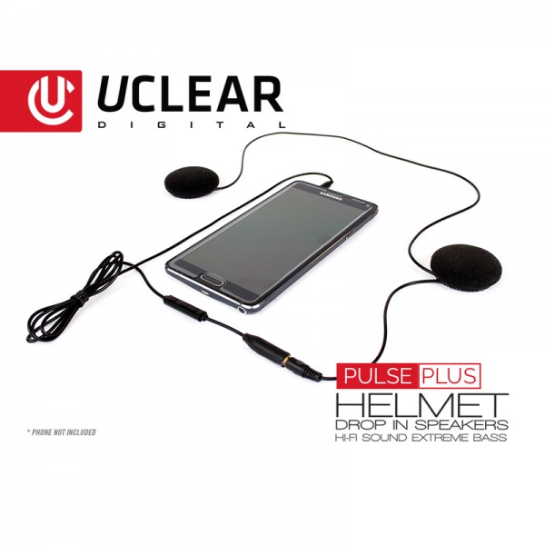 PULSE Plus Wired Drop-In Helmet Speakers with In-Line Controller