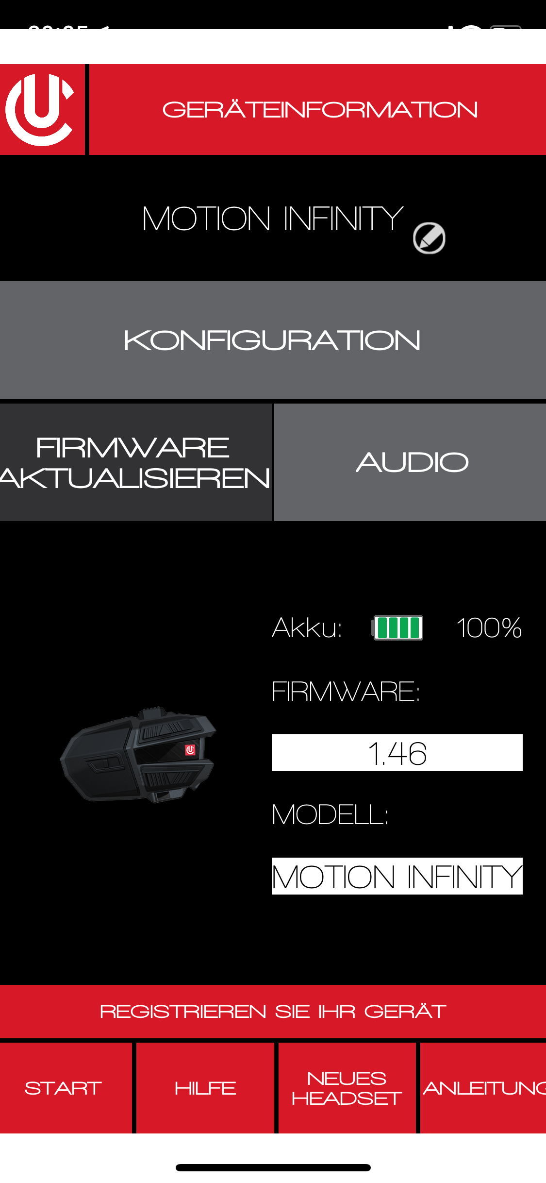 CLEARLink Konfiguration / Firmware aktualisieren / Audio