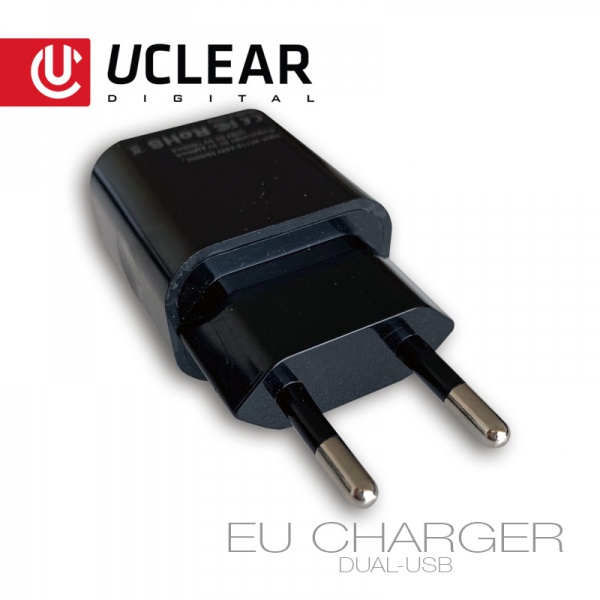 EU Dual Port AC / USB Charge Adapter